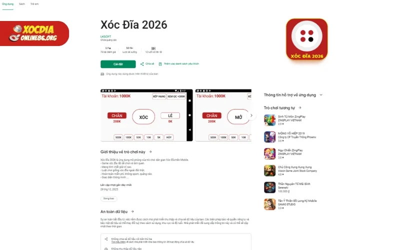 ung dung xoc dia 3 Ảnh game xóc đĩa online với hiệu ứng sinh động
