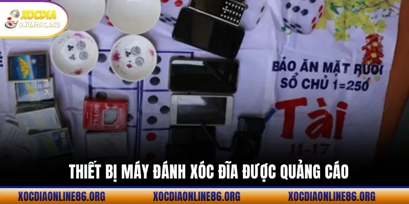 Thiết Bị Máy Đánh Xóc Đĩa Được Quảng Cáo