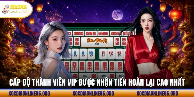 cap do thanh vien vip duoc nhan tien hoan lai cao nhat Cấp độ thành viên VIP được nhận tiền hoàn lại cao nhất