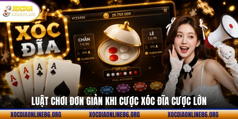 Luật chơi đơn giản khi cược xóc đĩa cược lớn