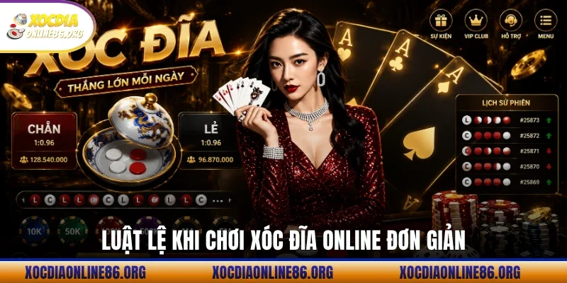 Luật lệ khi chơi xóc đĩa online đơn giản